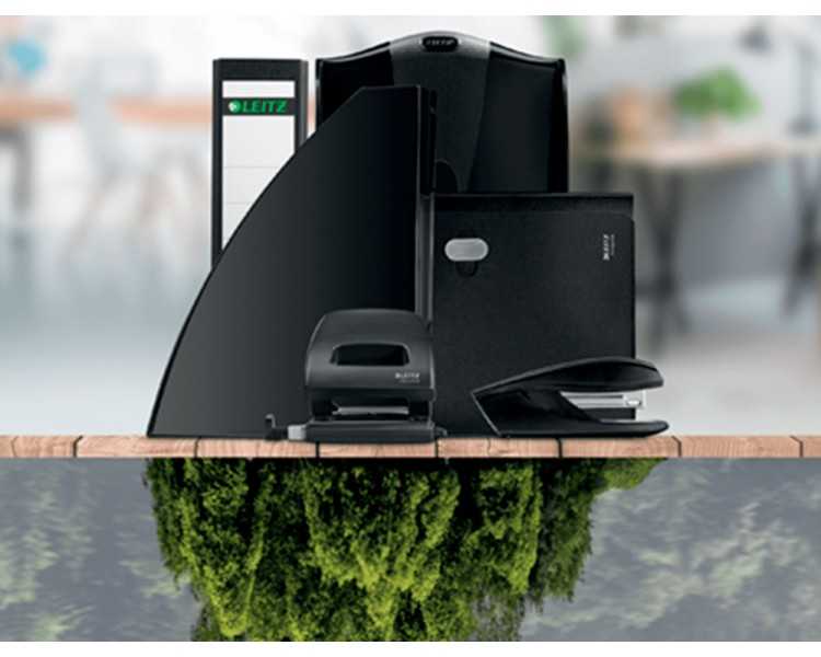 Carpeta leitz recycle escaparate din a4 20 fundas polipropileno negro