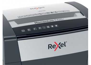 Destructora de documentos rexel momentum extra p420+ capacidad corte 20 h p4 destruye grapas clips cd y