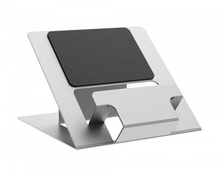 Soporte fellowes hylyft para portatil plegable aluminio ajustable 6 alturas