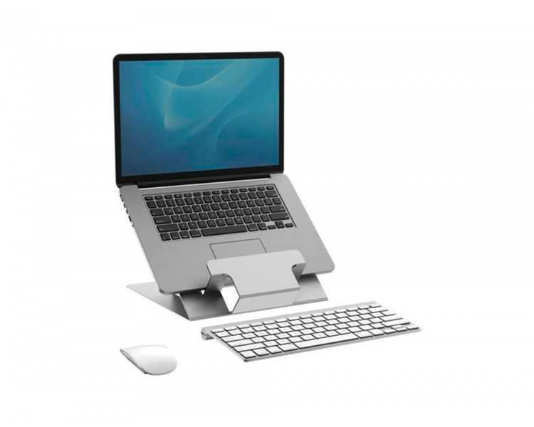 Soporte fellowes hylyft para portatil plegable aluminio ajustable 6 alturas