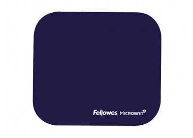 Alfombrilla para raton fellowes con proteccion microban color azul 226x192x3 mm