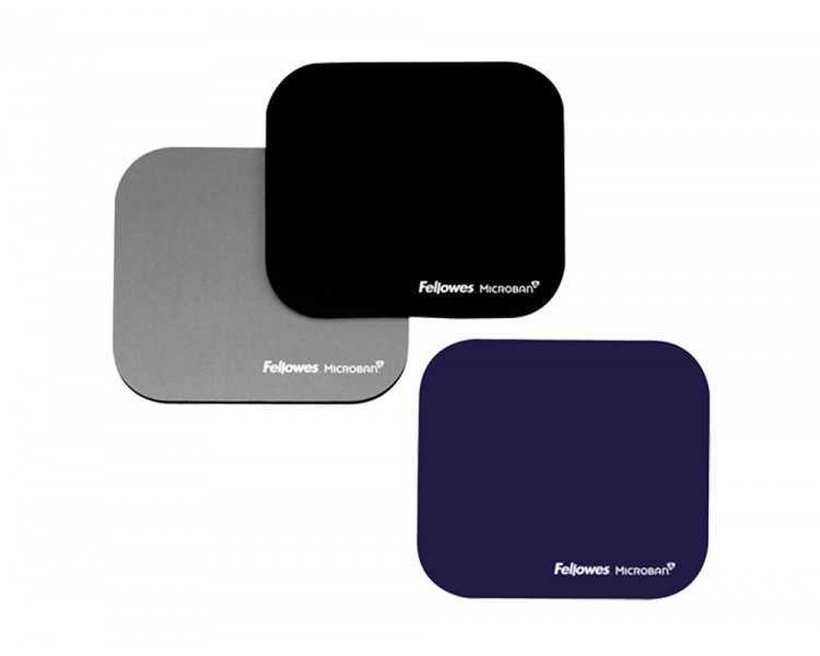 Alfombrilla para raton fellowes con proteccion microban color azul 226x192x3 mm