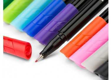 Rotulador bic intensity fine punta de fibra 0,4 mm expositor 192 unidades colores surtidos 160x130x345 mm