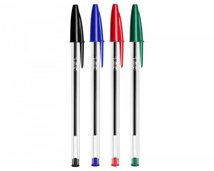 Boligrafo bic cristal mega tubo 16+4 unidades colores surtidos 8 azules / 5 negros / 4 rojos/ 3 verdes