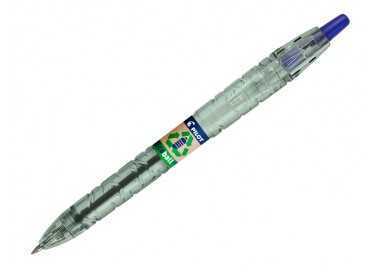 Boligrafo pilot ecoball plastico reciclado tinta aceite punta de bola 1 mm color azul