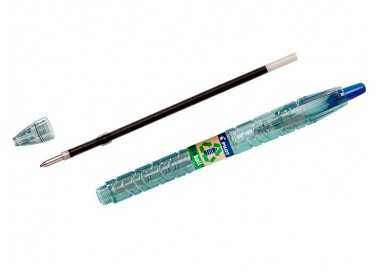 Boligrafo pilot ecoball plastico reciclado tinta aceite punta de bola 1 mm color azul