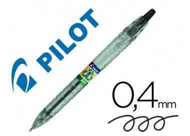 Boligrafo pilot ecoball plastico reciclado tinta aceite punta de bola 1 mm color negro