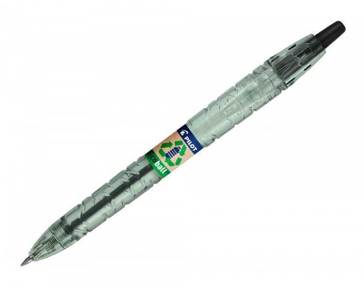 Boligrafo pilot ecoball plastico reciclado tinta aceite punta de bola 1 mm color negro