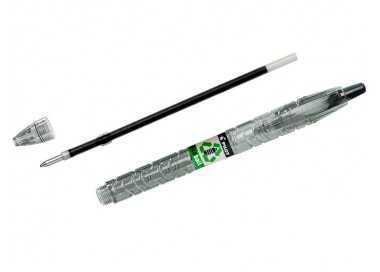 Boligrafo pilot ecoball plastico reciclado tinta aceite punta de bola 1 mm color negro
