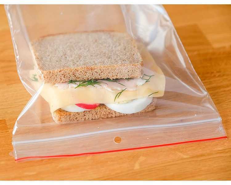 Bolsa plastico autocierre q-connect 120x180 mm paquete de 100 unidades