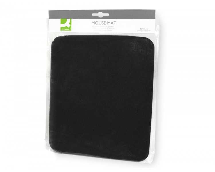Alfombrilla para raton basic q-connect negra 260x220x6 mm