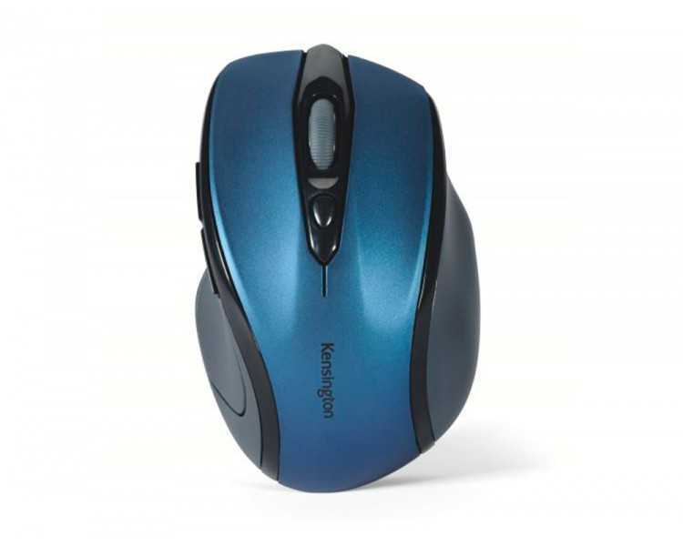Raton kensington optico pro fit inalambrico mediano color azul