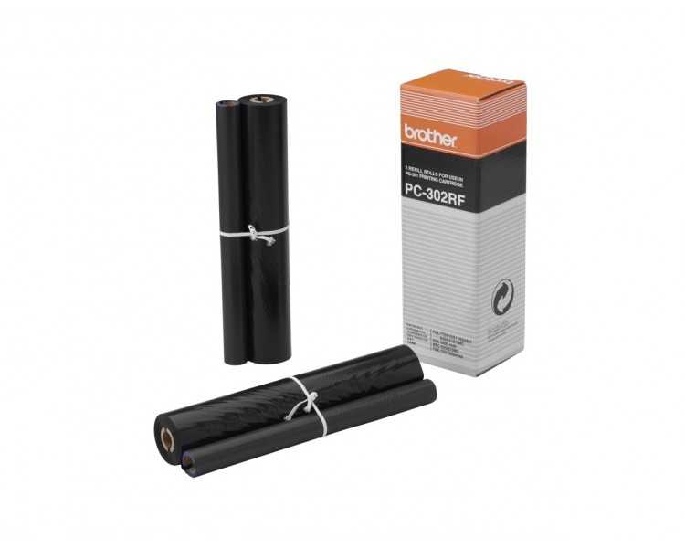 Repuesto fax brother pc302rf de transferencia termica duracion 235 paginas pack de 2 unidades