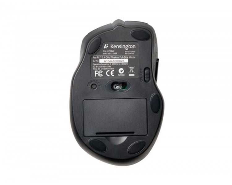 Raton kensington optico pro fit inalambrico usb 2,4 ghz negro
