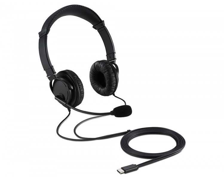 Auricular kensington hi-fi con microfono usb-c cable 180 cm