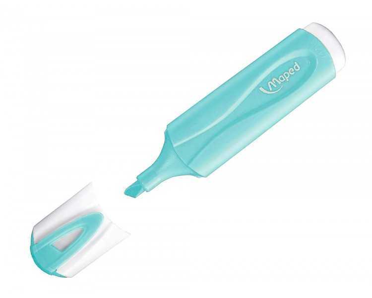 Rotulador maped fluorescente peps pastel con glitter estuche de 4 unidades colores surtidos