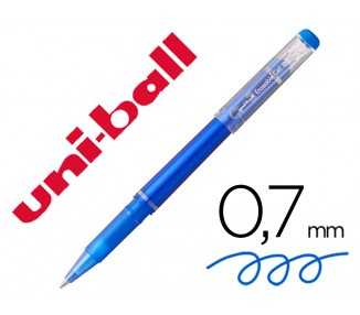 Rotulador uni-ball roller uf-222 tinta gel borrable 0,7 mm azul