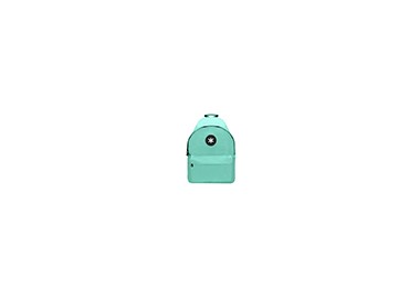 Cartera antartik mochila con asa y bolsillos con cremallera color verde menta 310x160x410 mm
