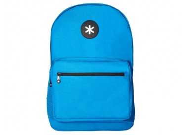 Cartera antartik mochila con asa y bolsillo frontal concremallera color azul 320x140x430 mm