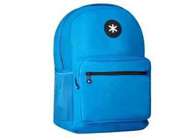 Cartera antartik mochila con asa y bolsillo frontal concremallera color azul 320x140x430 mm