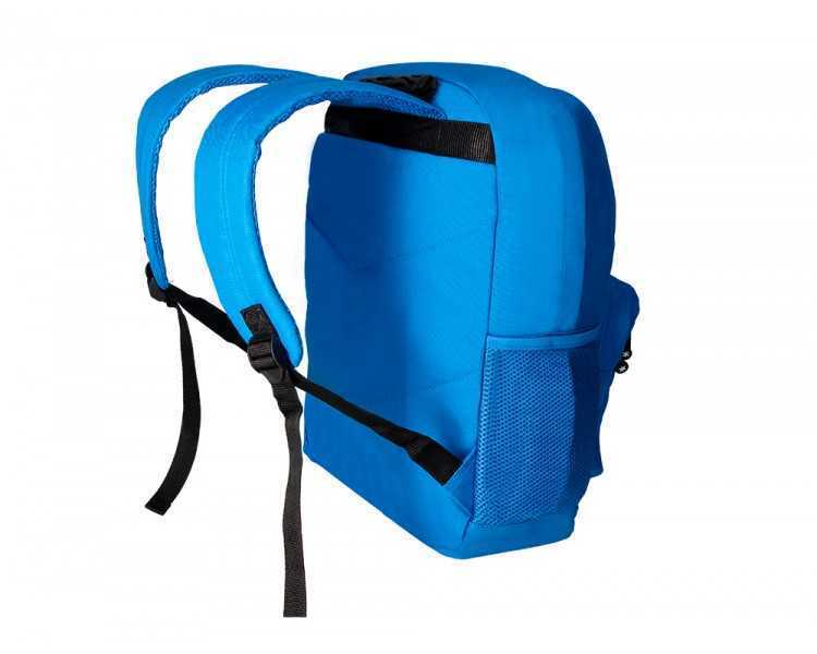 Cartera antartik mochila con asa y bolsillo frontal concremallera color azul 320x140x430 mm