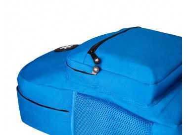 Cartera antartik mochila con asa y bolsillo frontal concremallera color azul 320x140x430 mm
