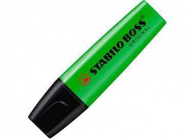 Rotulador stabilo boss fluorescente 70 verde estuche de 4 unidades