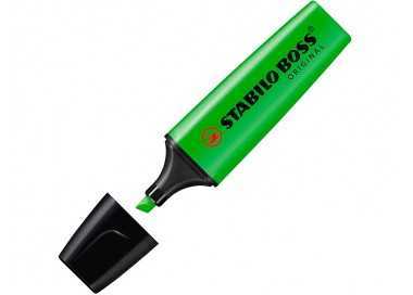 Rotulador stabilo boss fluorescente 70 verde estuche de 4 unidades