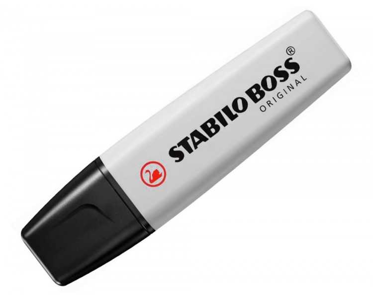Rotulador stabilo boss fluorescente 70 pastel gris polvoriento