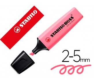 Rotulador stabilo boss fluorescente 70 pastel fucsia helado