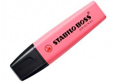 Rotulador stabilo boss fluorescente 70 pastel fucsia helado