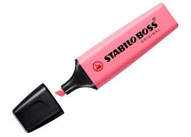 Rotulador stabilo boss fluorescente 70 pastel fucsia helado