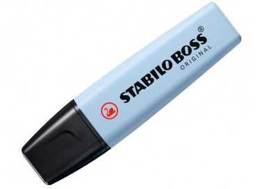 Rotulador stabilo boss fluorescente 70 pastel azul ventoso