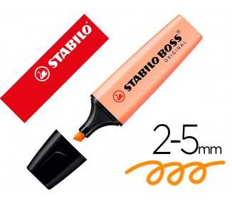 Rotulador stabilo boss fluorescente 70 pastel naranja palido