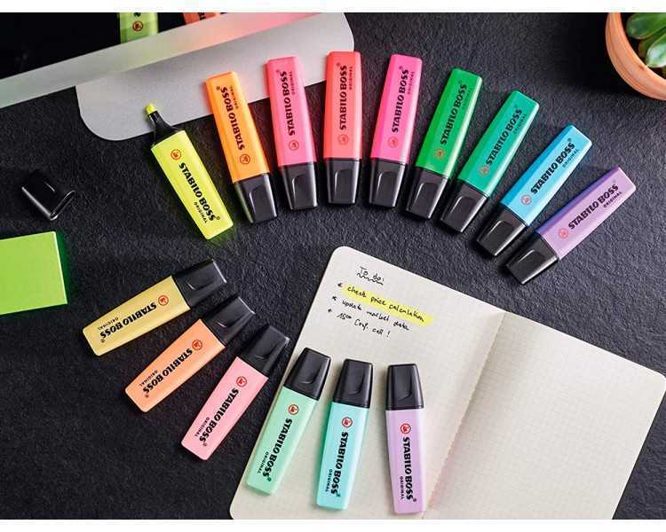 Rotulador stabilo boss fluorescente 70 pastel naranja palido