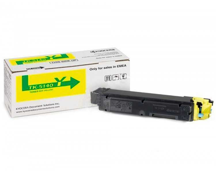 Toner tk-5140y kyocera ecosys m6530cdn, m6530cdn/kl3, p6130cdn, p6130cdn/kl3 amarillo tk5140