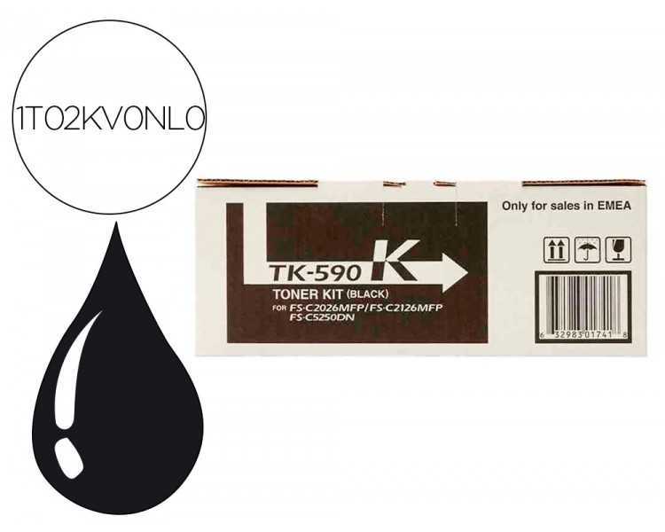 Toner kyocera tk-5195c -mita negro tk590k