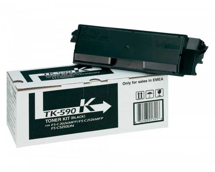 Toner kyocera tk-5195c -mita negro tk590k