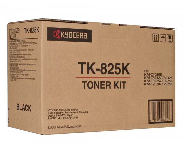 Toner kyocera -mita km-c2520 / 3225 / 3232 tk825k negro