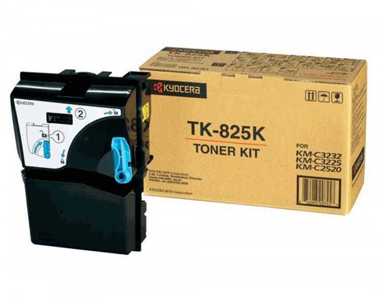 Toner kyocera -mita km-c2520 / 3225 / 3232 tk825k negro