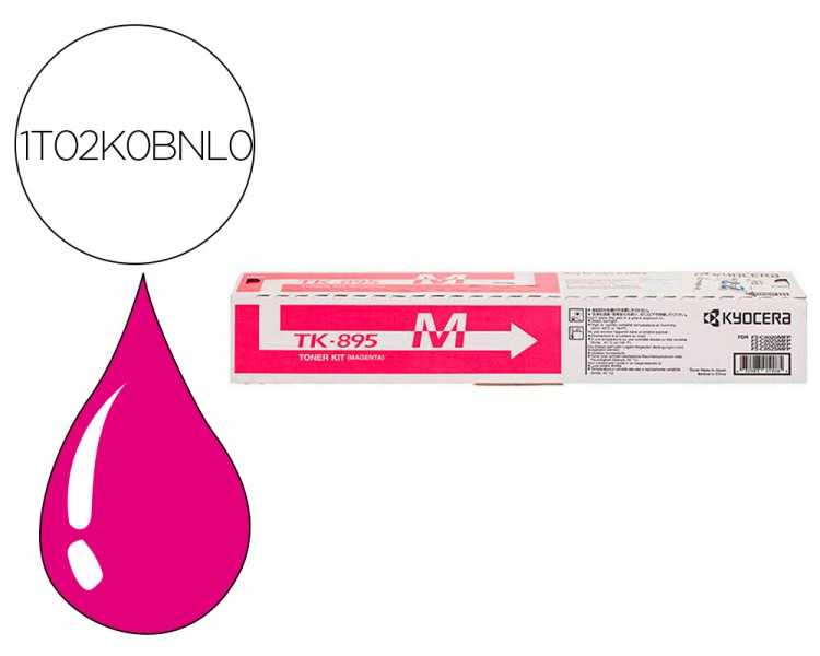 Toner kyocera -mita tk985m fsc-8020mcp / 8025mcp / c8520 / c8525 laser magenta tk895m