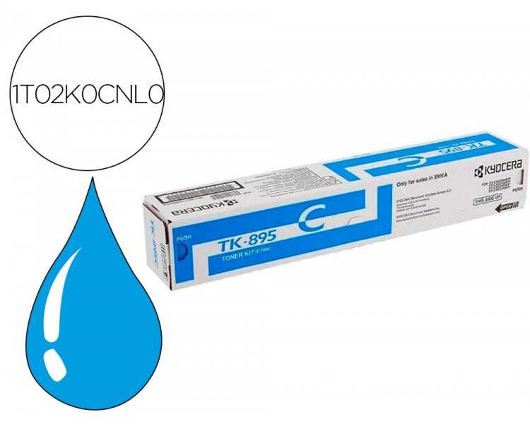 Toner kyocera -mita tk895c fsc-8020mcp / 8025mcp / c8520 / c8525 laser cian tk895c