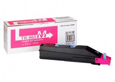 Toner kyocera -mita copiadora taskalfa 250ci/300ci magenta tk865m 12.000 paginas