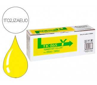 Toner tk865y kyocera -mita copiadora amarillo taskalfa 200ci / 300ci 12.000 paginas