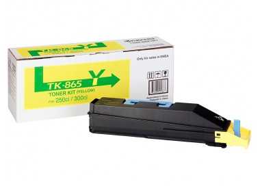 Toner tk865y kyocera -mita copiadora amarillo taskalfa 200ci / 300ci 12.000 paginas