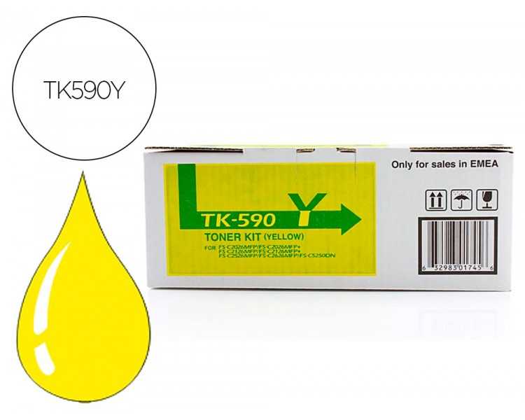 Toner kyocera -mita amarillo tk590y