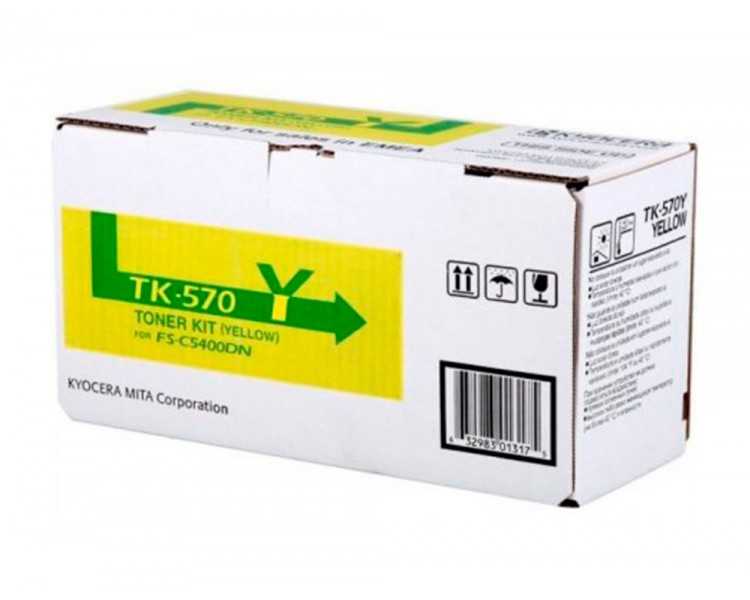 Toner kyocera laser tk570y para fs-5400 amarillo