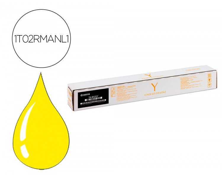 Toner kyocera tk-8525y amarillo para taskalfa 4052ci (1t02rmanl0)