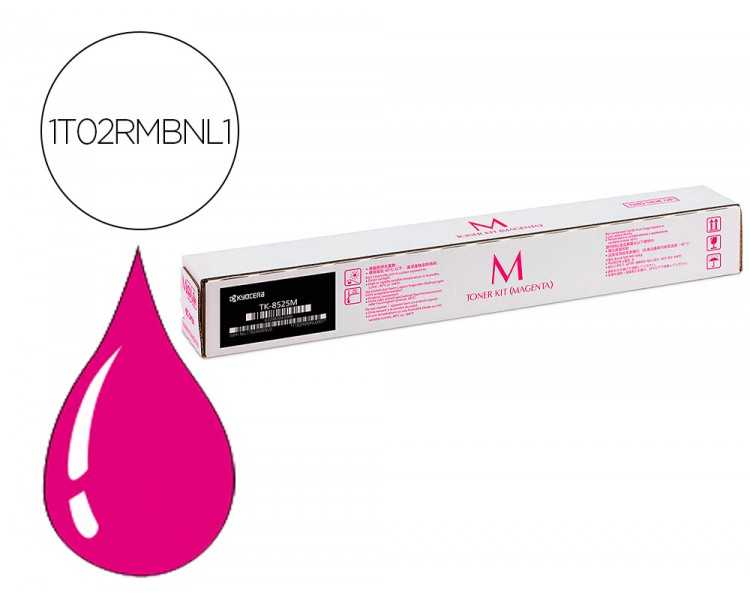 Toner kyocera tk-8525m magenta para taskalfa 4052ci (1t02rmbnl0)