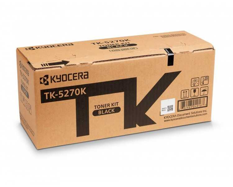 Toner kyocera tk5270k negro para ecosys m6230 / 6630cidn